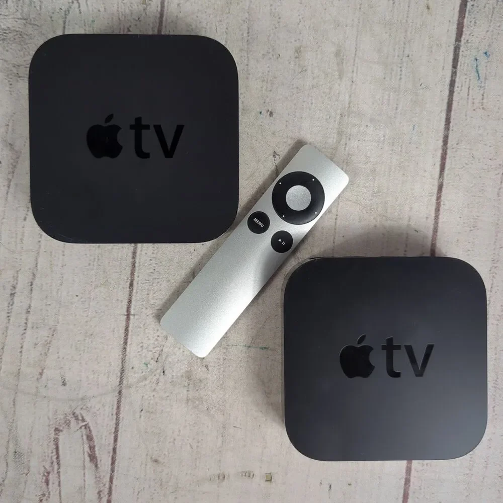 2-PACK - Apple TV (3rd Generation) + One Remote - 8GB TESTED WIPED - A1469